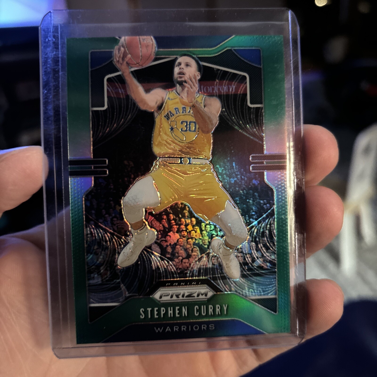 Stephen Curry 2019-20 Prizm Green Prizm Golden State Warriors N21
