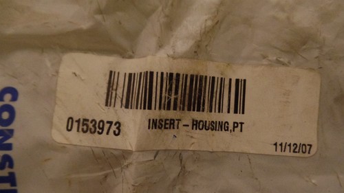 GENUINE WACKER NEUSON PARTS 0153973 INSERT HOUSING PT, NIB, N.O.S - Picture 3 of 6