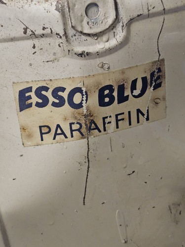 PAIR OF ANTIQUE ESSO BLUE PARAFFIN FILLER JARS - Picture 10 of 12