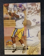 1996 The Score Board Ray Mickens Autographed Collection SP Rookie, Jets