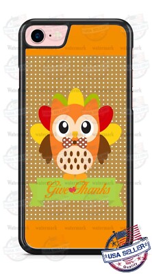 Happy Thanksgiving Owl Fall Season Custom Phone Case For iPhone Samsung Google