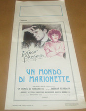 Ingmar Bergmans "From the Life of the Marionettes" ITALIAN LOCANDINA 13x28 Fine