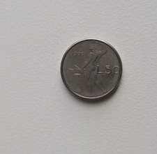  moneta 50 lire piccole repubblica italiana anno 1990