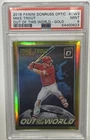 Mike Trout 2018 Donruss Optic Out of This World GOLD S# 04/10 PSA 9 Mint Angels
