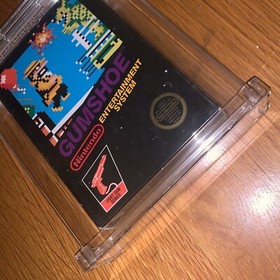1996 Nintendo NES Gumshoe WATA 7.5 CIB Graded Black Box Game 