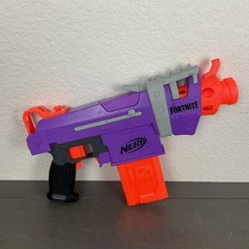 NERF Fortnite SMG-E Motorised Dart Blaster W/ Alternate Magazine  No Ammo