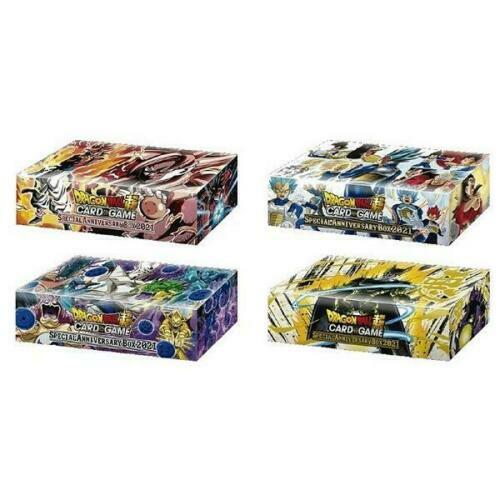 Dragon Ball Super Special Anniversary Box 2021 - Set of 4 One of Each Art SEALED - Picture 1 of 2