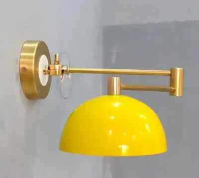 Italian 1950s Mid-Century Adjustable Wall Lamp Brass Sputnik Wall Fixture Lamp