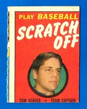 1970 TOPPS BASEBALL SCRATCH OFFS #19 TOM SEAVER UNSCRATCHED NEW YORK METS (001)