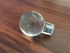 5 Clear Knobs Acrylic Glass Cabinet Hardware  