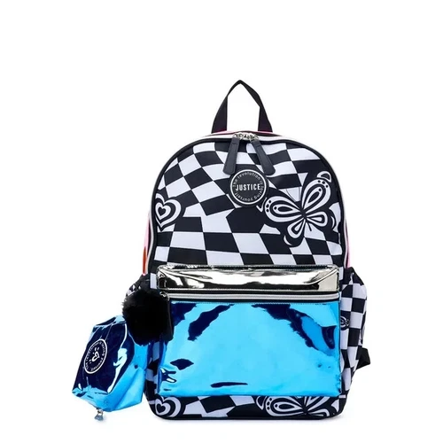Justice• 3 Piece• 17" Backpack Set• Multi-Metallic Color• New!! - Picture 1 of 20