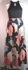 Shein Curves Womens Tropical Sleeveless Keyhole Neck Dress Size 1XL