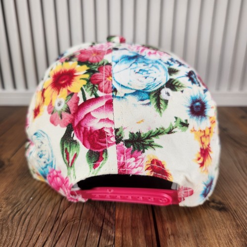 Royale Crown Hat Cap Snapback Colorful Floral Flowers Roses Designer Women Style - Picture 5 of 10