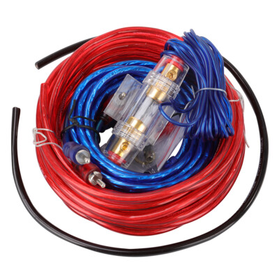 1500W Car Audio Cable Kit Amp Amplifier Install RCA Subwoofer Sub Wiring 12Gauge