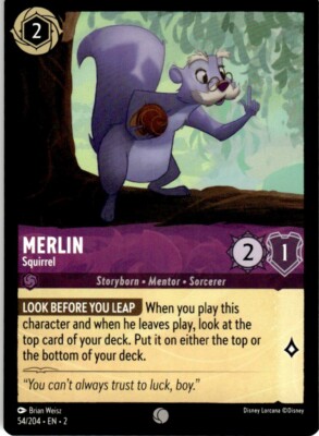 2023 Disney Lorcana - Rise of the Floodborn Merlin - Squirrel Common #54