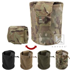 KRYDEX Tactical Mesh Dump Pouch Drop Pouch Magazine Recycling Holder MOLLE/BELT