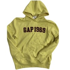 NEW GAP Men  s Hoodie Sweatshirt Yellow sz Small