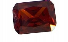 Pietra decorativa ZIRCONIA rosso bordeaux ottagono 7x5 mm per gioielli 1 pz.