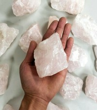 Rose Quartz Crystal Chunk 1 piece LARGE Rose Quartz Stone from Brazil