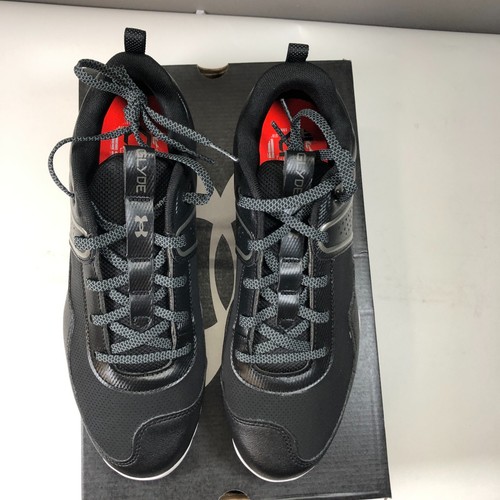 Women's Under Armour Glyde RM Softball Cleats Size 10 Black White 3024330-001 - Picture 4 of 15