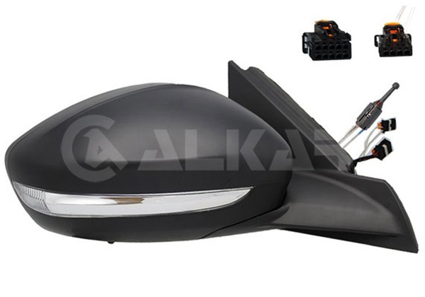 Alkar AußEnspiegel 6165312 WY5W Mit Temperatursensor Einstellung: Seilzug Konvex-image