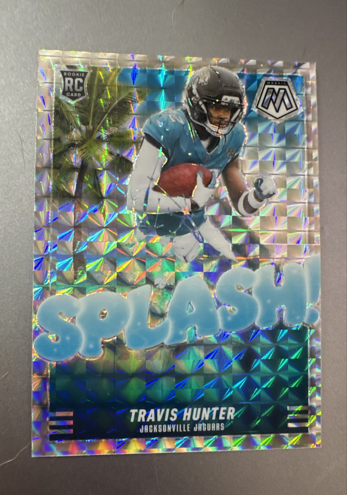 2025 Panini Mosaic - Splash Mosaic Travis Hunter #16 Silver Prizm (RC) SP 🔥🔥🔥