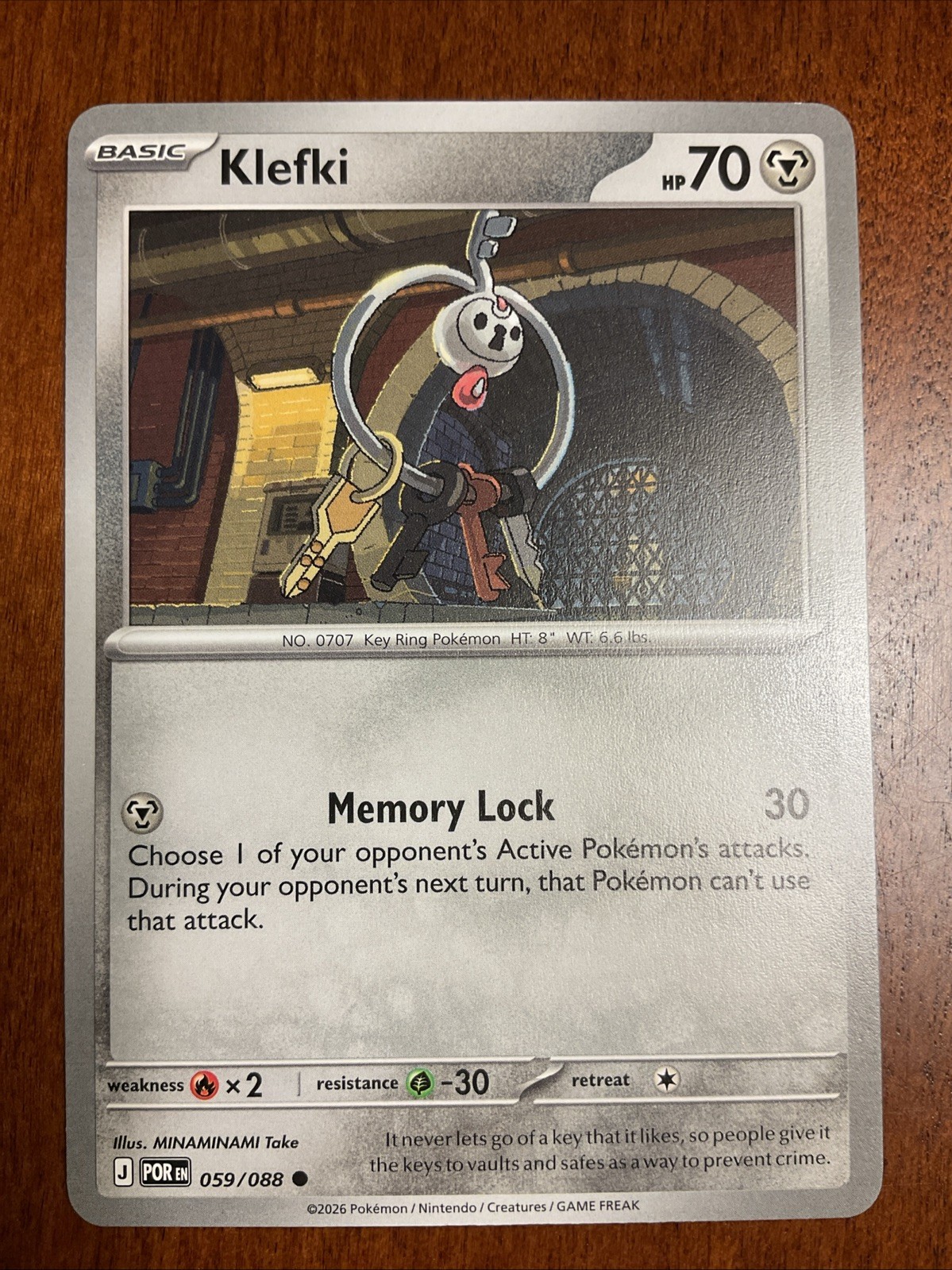 Klefki 059/088 Perfect Order Regular Pokemon TCG Card