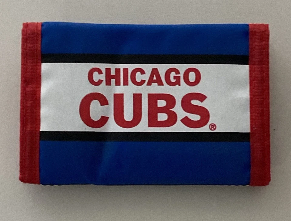 Vintage MLB Chicago Cubs TRI-FOLD WALLET Genuine JF Sports 1998 - EUC!! - Image 3 of 4