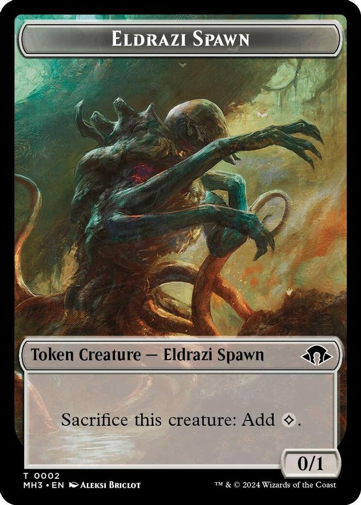 2024 MTG MH3 - Eldrazi Spawn Energy Reserve Double Sided Token (#2 // 36, T, NM)