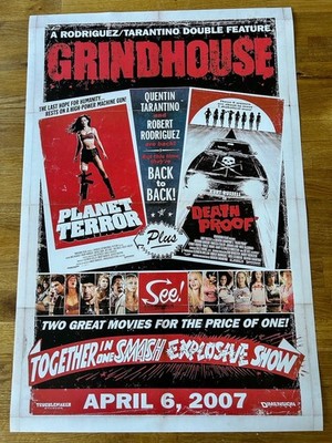 Grindhouse Poster Planet Terror and Death Proof 430mm x 640mm