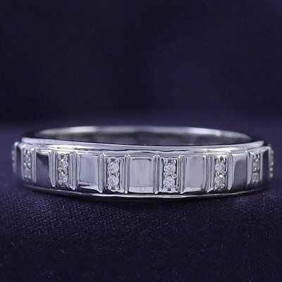 1.90Ct Round Lab Created HPHT Diamond Men's Wedding Band 950 Pt Solid Platinum