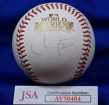 Chris Carpenter JSA COA Autograph Official 2011 World Series Signed Baseball