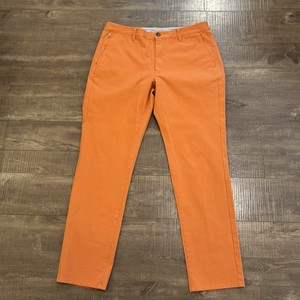 Bonobos Pants Men 35x32 Adult Pink Peach Chino Flat Front Straight Fit Casual G6