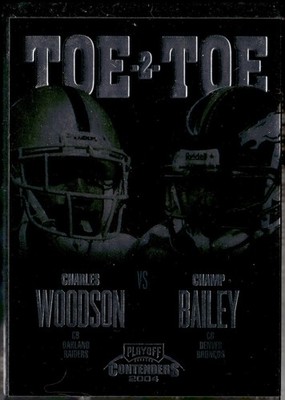 2004 Playoff Contenders #TT-29 Charles Woodson / Champ Bailey Toe 2 Toe