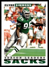 1993 Upper Deck Clyde Simmons Philadelphia Eagles #422