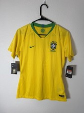 NIKE 2018 BRASIL CBF STADIUM AWAY SOCCER JERSEY 893945-749 WOMENS L NEW MOORE