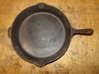 Griswold Large No. 12 Cast Iron Skillet Pan Erie, PA 719 D Heat Ring Small Logo