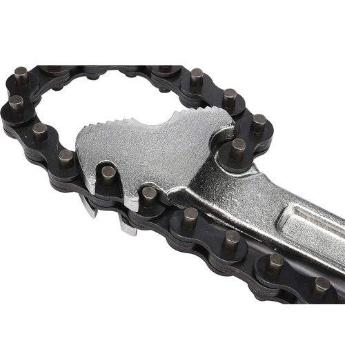 15" acciaio Strumento per chiavi a tubo acciaio carbonio a mezzaluna - Afbeelding 5 van 7