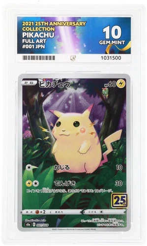 ACE 10 Pikachu 001/028 Pokemon Japanese 25th Anniversary 2021 Full Art