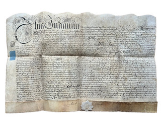 1698 Vellum Release Messuage & Premises in Abbey Foregate in Shrewsbury Gittins
