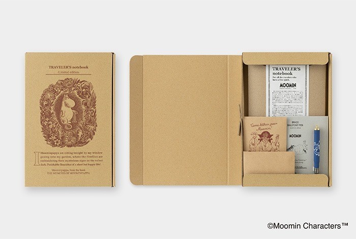 Traveler's Notebook Moomin Limited Set Papa's Memories Midori