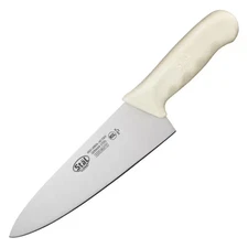 8 In. Steel Full Tang Chef'S Knives with White Handle