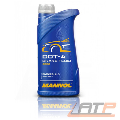 MANNOL 1 L BRAKE FLUID DOT-4 BREMSFLÜSSIGKEIT KUPPLUNGSFLÜSSIGKEIT SYNTETISCH