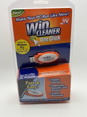 Win Cleaner USB TV One Click PC Computer Windows Clean Repair Protect NEW.    Zz
