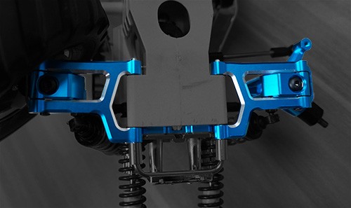 Yeah Racing Long-Span Suspension Arms Upgrade Kit Tamiya WR02 GF01 #TAWR-S01BU - Picture 3 of 4