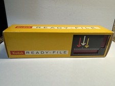 Kodak Ready File Kodaslide 35mm Slide Container Red Plastic Storage Box