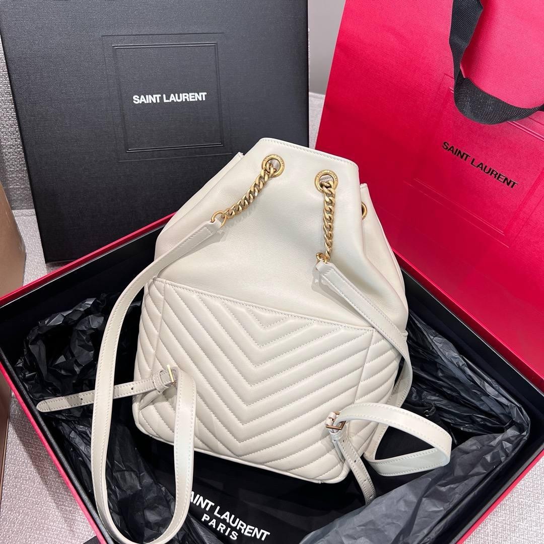 Zaino Saint Laurent vintage bianco
