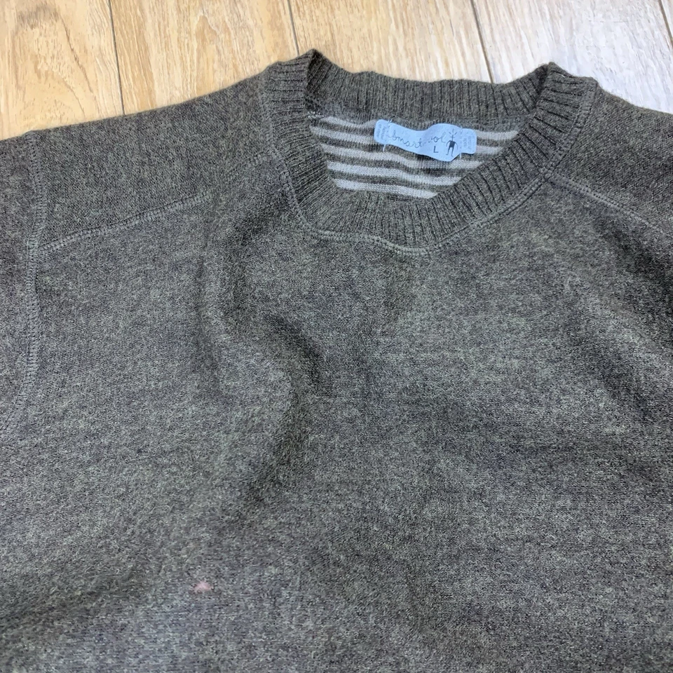 Smartwool Sweater Men L Brown 100% Merino Wool Crew Neck Pullover *READ - Image 2 of 4