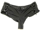 VTG Frederick's Of Hollywood Women's XL Side Lace-Up Black Cheeky Tanga — photo 7