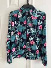 Tropical Floral Zip-Up Jacket - Tommy Bahama- L